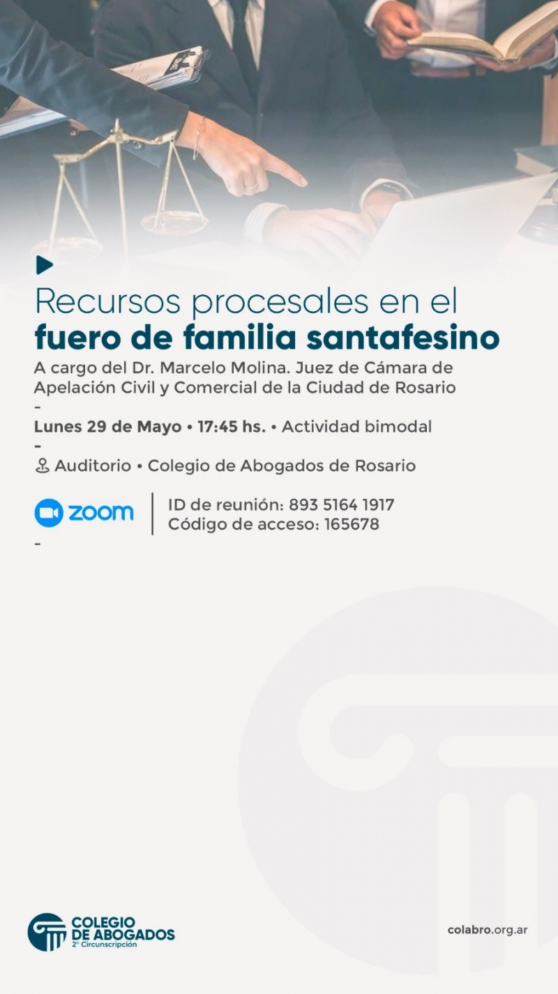 Recursos procesales en el fuero de familia santafesino - 29/05/2023